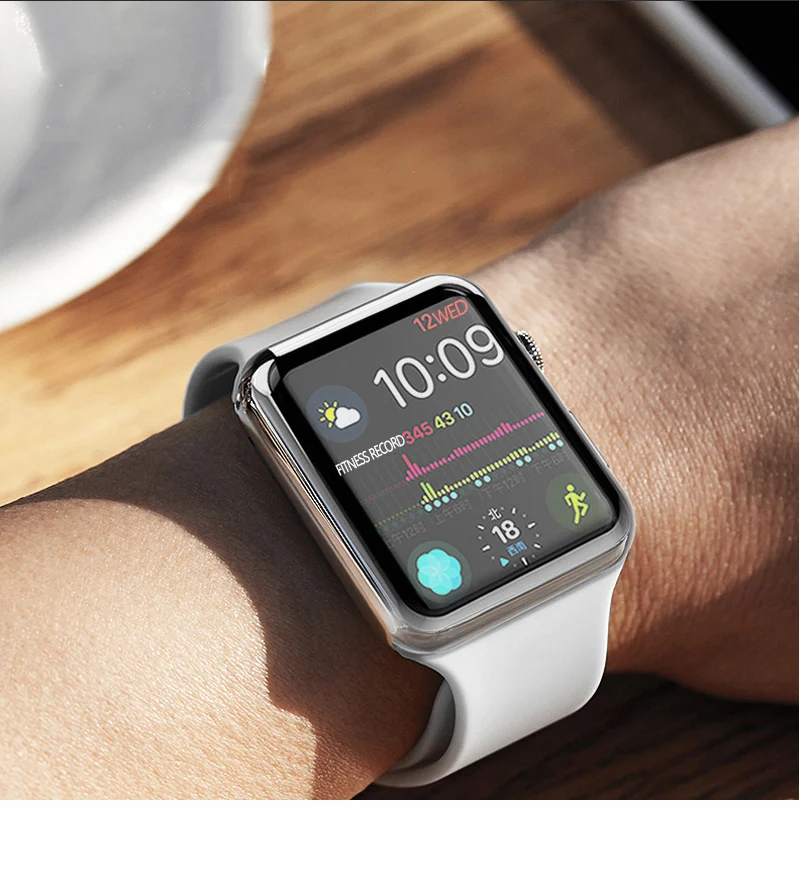 MDNEN чехол для Apple Watch, чехол для Iwatch 4, 3, 2, 1, ремешок 42 мм, 38 мм, 40 мм, 42 мм, ТПУ, защитный чехол для экрана