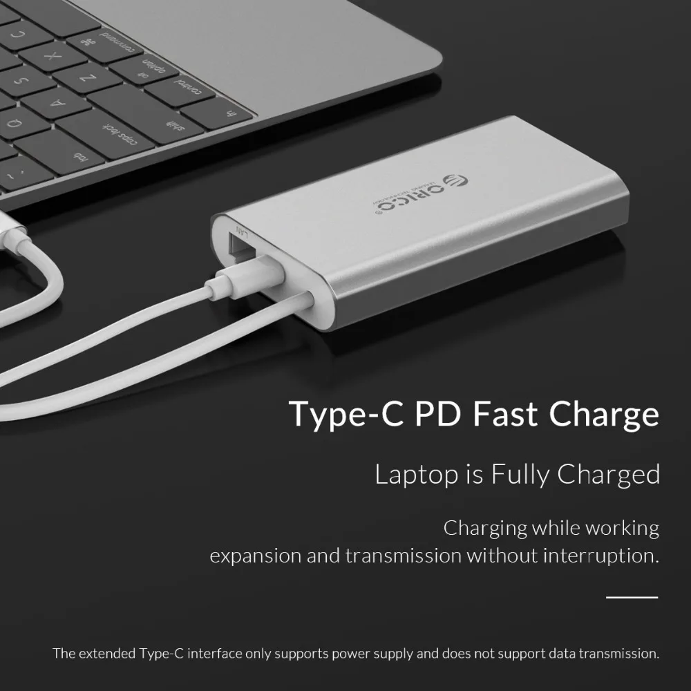 ORICO USB C 3 1 концентратор к HDMI RJ45 VGA 0 TF SD кардридер 8 в для MacBook Samsung Galaxy S9 Huawei Mate