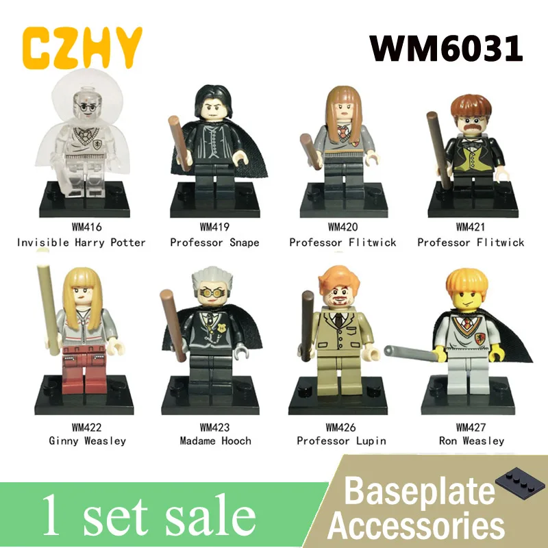 WM6031 Распродажа, серия Harry Potters Luna Longbottom Trelawney Flitwick Mad-eye Dobby Cho Chang, строительные блоки, Подарочные игрушки WM6041 - Цвет: WM6031