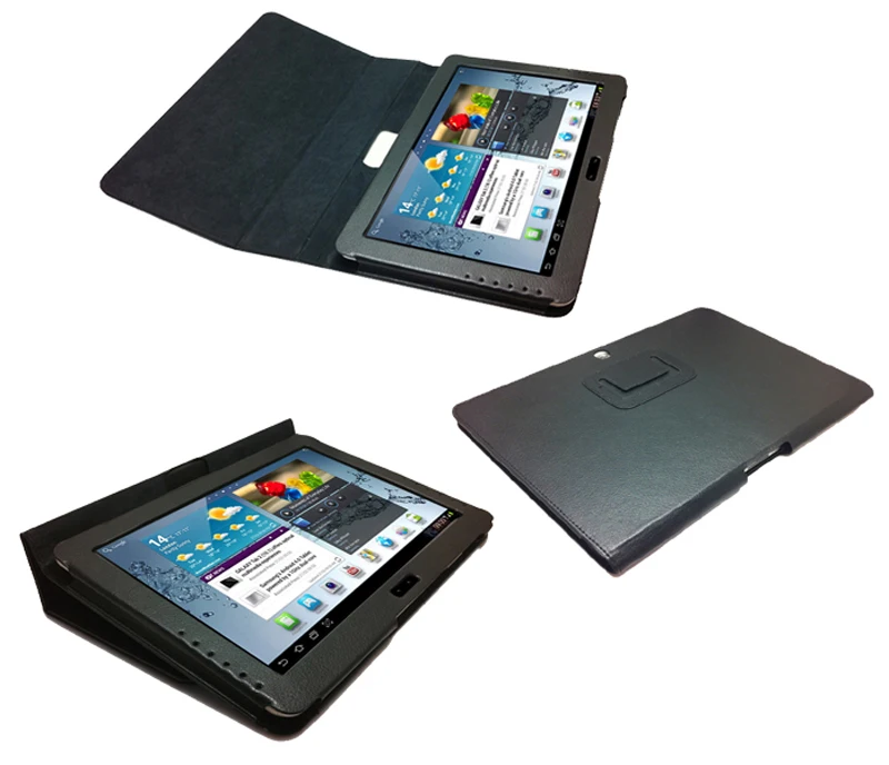 3in1 Роскошные Магнитный Folio Stand кожаный чехол+ экран плёнки стилусы для Samsung Galaxy Tab 2 10,1 GT-P5100 P5100 P5110