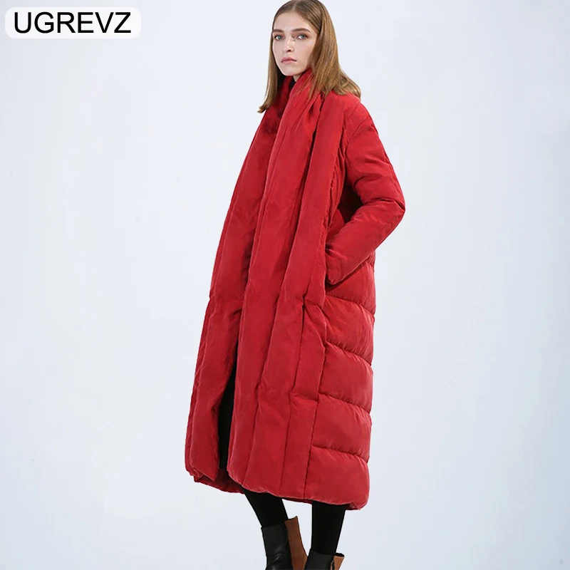 KJMYYX 2018 высокое качество модная женская зимняя куртка Женская х длинная белая