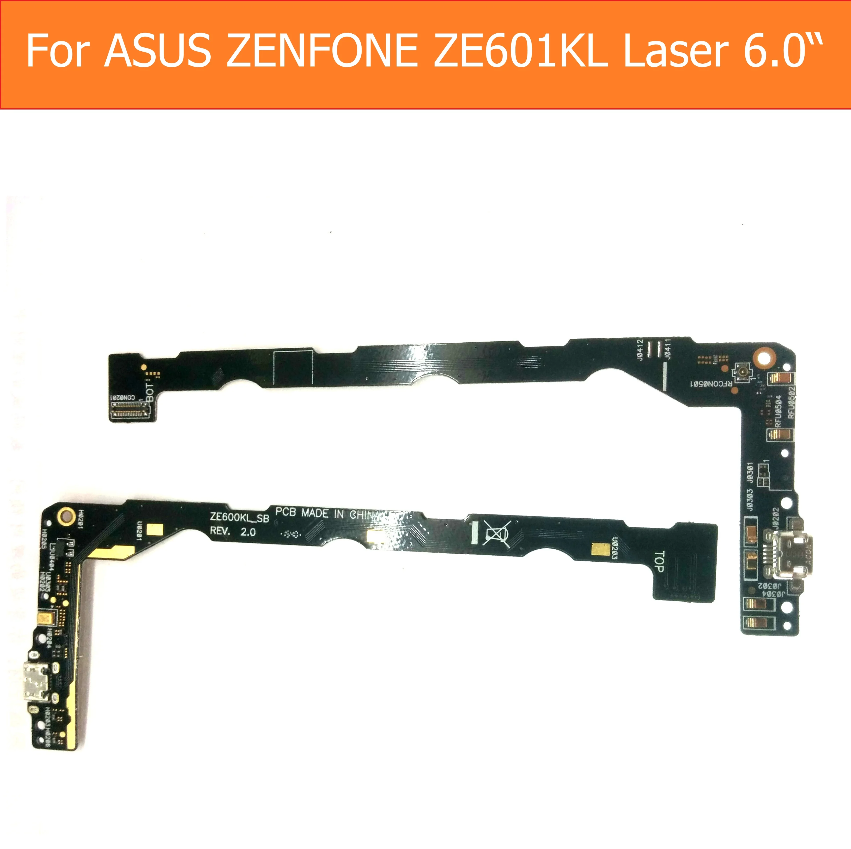 Горячая продажа Подлинная USB зарядка микрофон PCB разъем ПОРТ Jack плата для Asus Zenfone 2