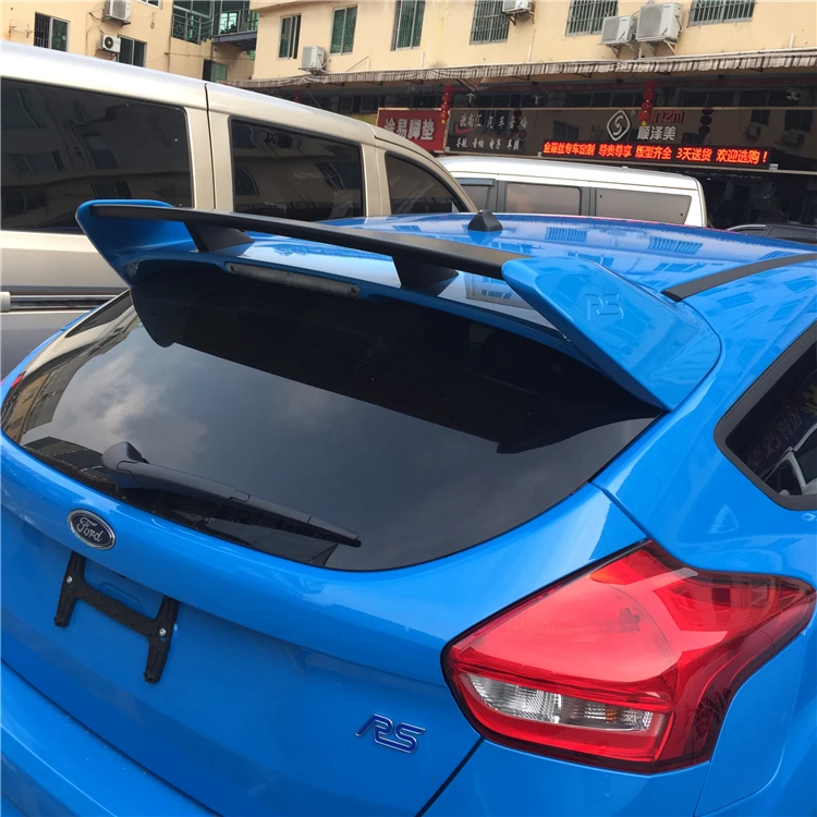 Для Ford Focus спойлер 2012- Focus Хэтчбек RS Высококачественный ABS Материал заднее крыло автомобиля праймер цвет задний спойлер 2013