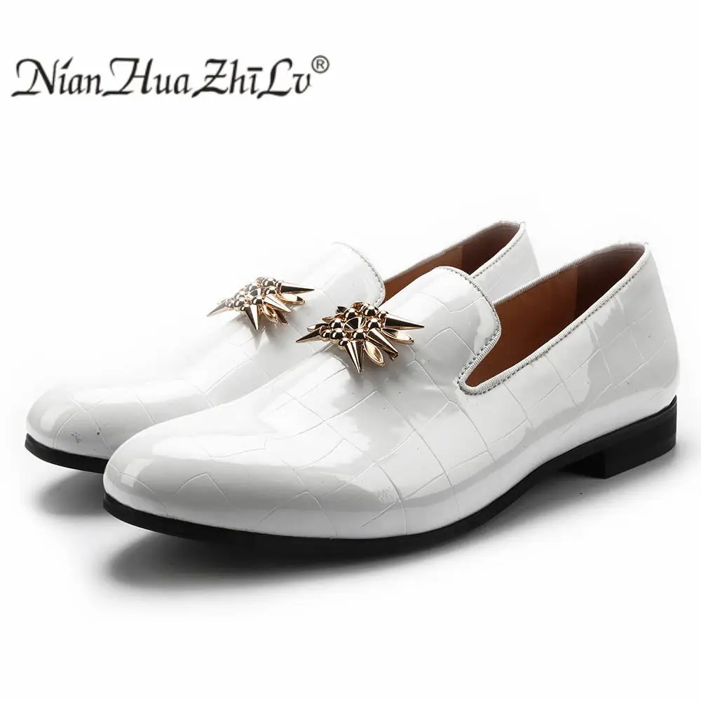 2019 New Style Leather Men Loafers Birthday Party And Wedding dress Shoes Luxurious Handmade men Male's Flats | Обувь