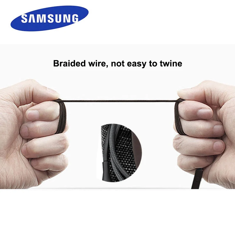 Оригинальные спортивные наушники SAMSUNG вкладыши для музыки с разъемом 3 5 мм черно