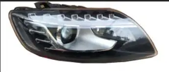 1pcs Left side 1 шт., Подержанный 2007~ 2015y для Audi Q7 головной светильник, автомобильные аксессуары, Q7 противотуманная фара, из оригинального автомобиля, 90%, есть дефект, Q7 Дневной светильник - Цвет: 1pcs Left side