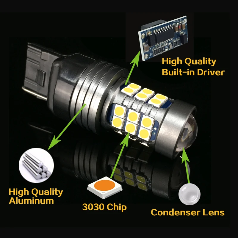 1 шт. Автомобильный светодиодный обратный светильник с can bus W16W T15 P21W BA15S W21W для BMW E91