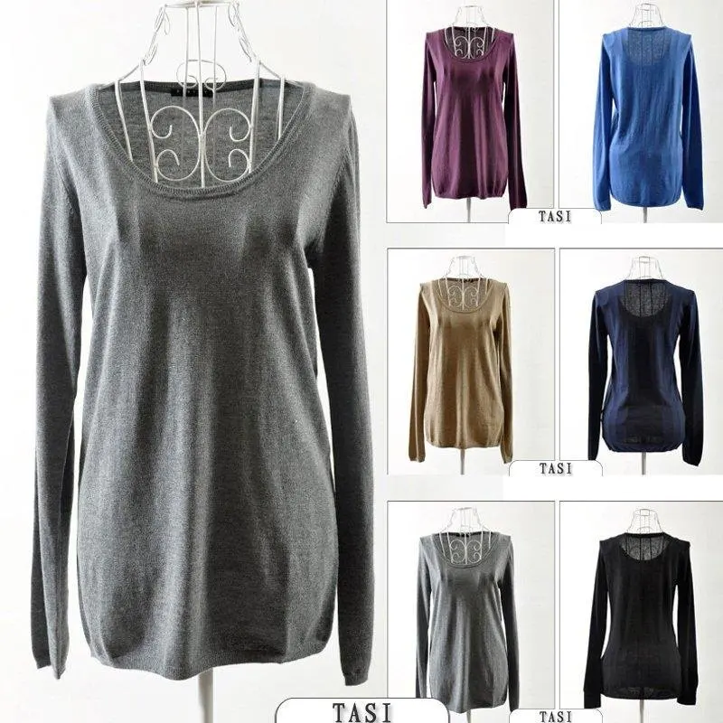 Plus size clothing mm spring silk cashmere super comfortable sweater basic female|sweater paradise|clothing hangerclothing retro |