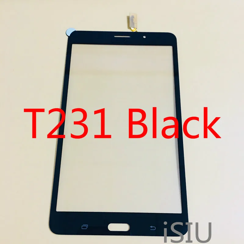 T231 Black Сенсорный экран для Samsung Galaxy Tab 4 7,0 планшет T231 SM-T231 сенсорный Экран Панель ЖК-дисплей Дисплей Screem сенсорный экран спереди Стекло Tab4 Запчасти - Цвет: T231 Black