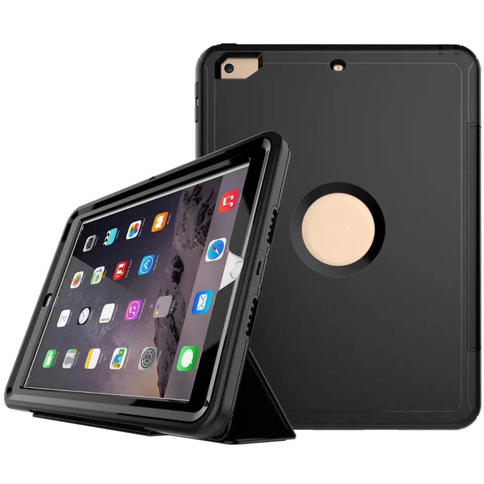 Для iPad 9,7 сверхпрочный ударопрочный защитный чехол на весь корпус Магнитный смарт-чехол из искусственной кожи для iPad 9,"