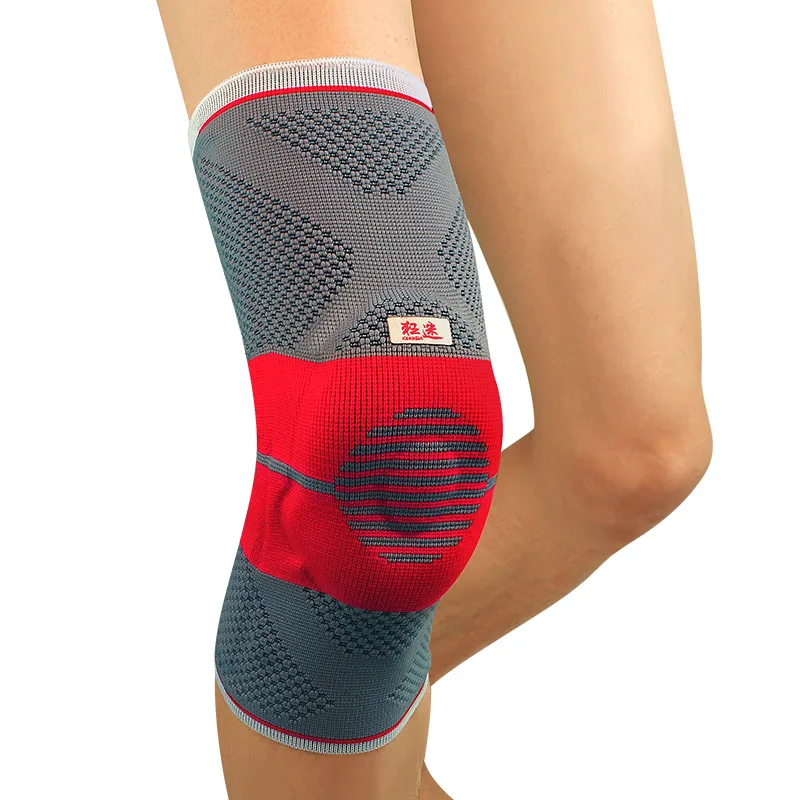 2 предмета Kuangmi эластичные дышащие Наколенники Баскетбол Бег Восхождение Спорт