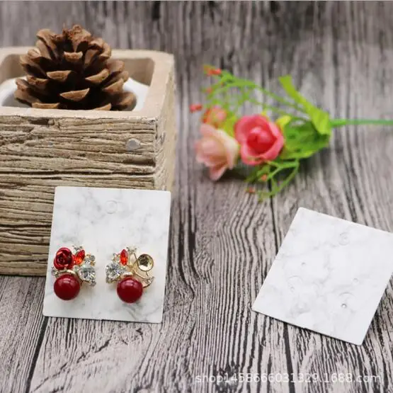 4.5x5cm 200 шт./лот Мраморное зерно колье ювелирные открытки ожерелье браслет серьги ювелирные изделия Упаковка Бумажные карты бирки ювелирные изделия дисплей карты - Цвет: 4.5x5cm
