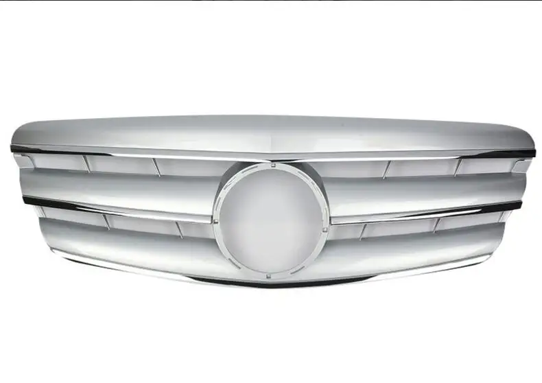 silver Для Mercedes Benz S класса W221 2006-2009 с эмблемой CL Стиль переднего бампера гонки решетка - Цвет: silver