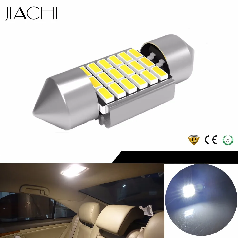 Автомобильный светильник JIACHI 10 x светодиодный Festoon C5W 31 мм DE3175 3014 18SMD CANBUS без ошибок