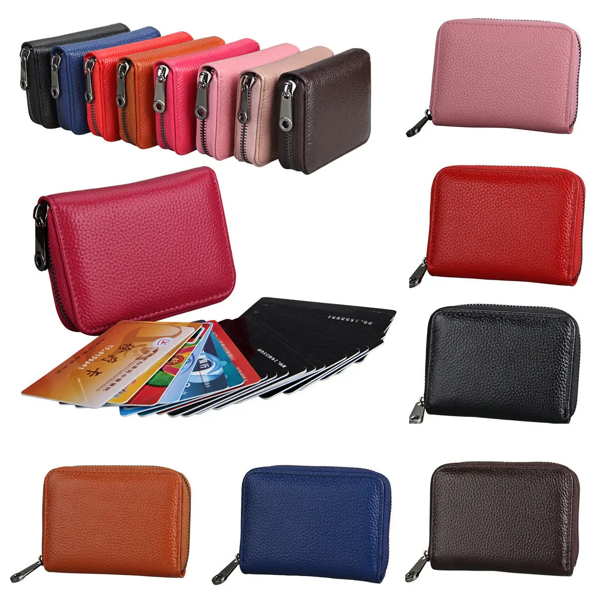Mens Slim PU Leather ID Credit Card Holder Pocket Case Purse Wallet For 20 Cards | Багаж и сумки