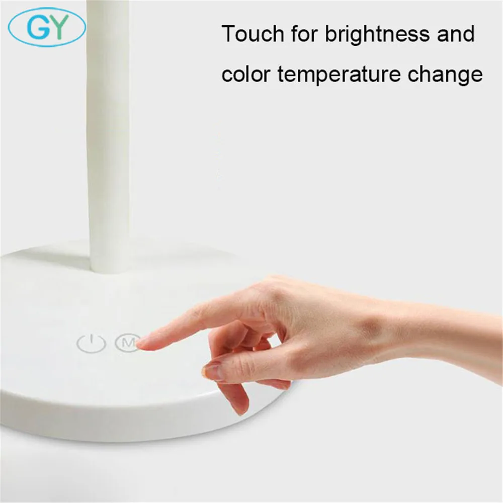 6 Вт диммируемая Светодиодная настольная лампа для чтения книг яркая Гибкая