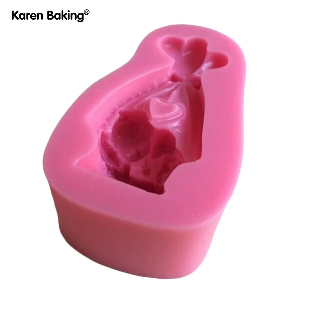 Милая силиконовая форма в форме спящего младенца 3D для помадки кухонная посуда