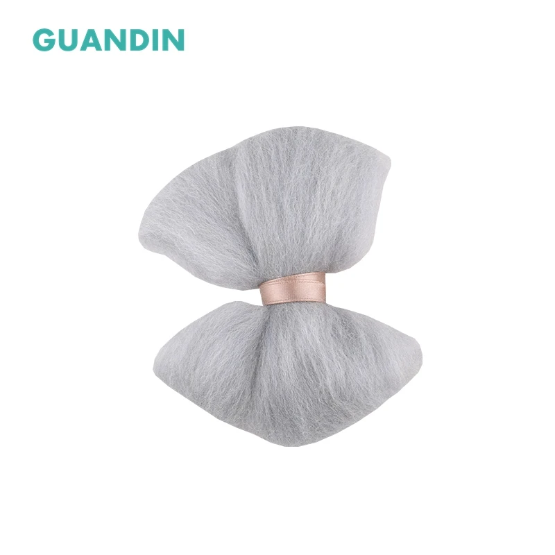 GuanDin, не-готовой шерстяного фетра DIY/рукоделие/валяния/ручной работы 1 Цвет/комплект одноцветное Цвет ткнул шерстяного фетра, серый Системы узор
