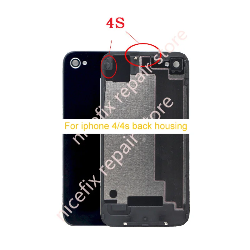 3 5 &quotзадняя крышка для iPhone 4/4S Задняя батареи Дверь панель пластина стеклянный