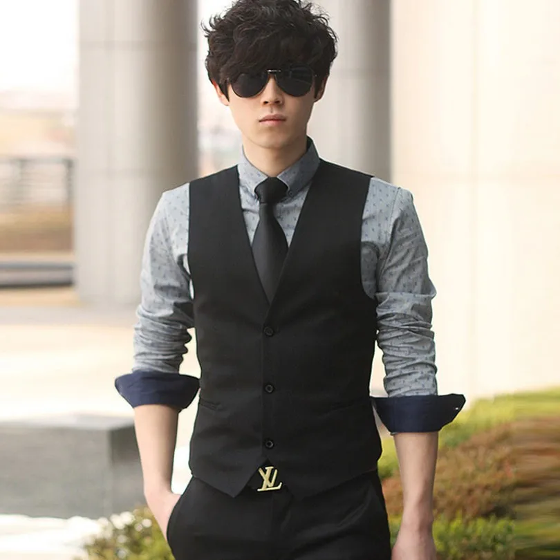 2019 новый дизайн 3 жилет с кнопками для мужчин одежда на заказ бизнес дела v