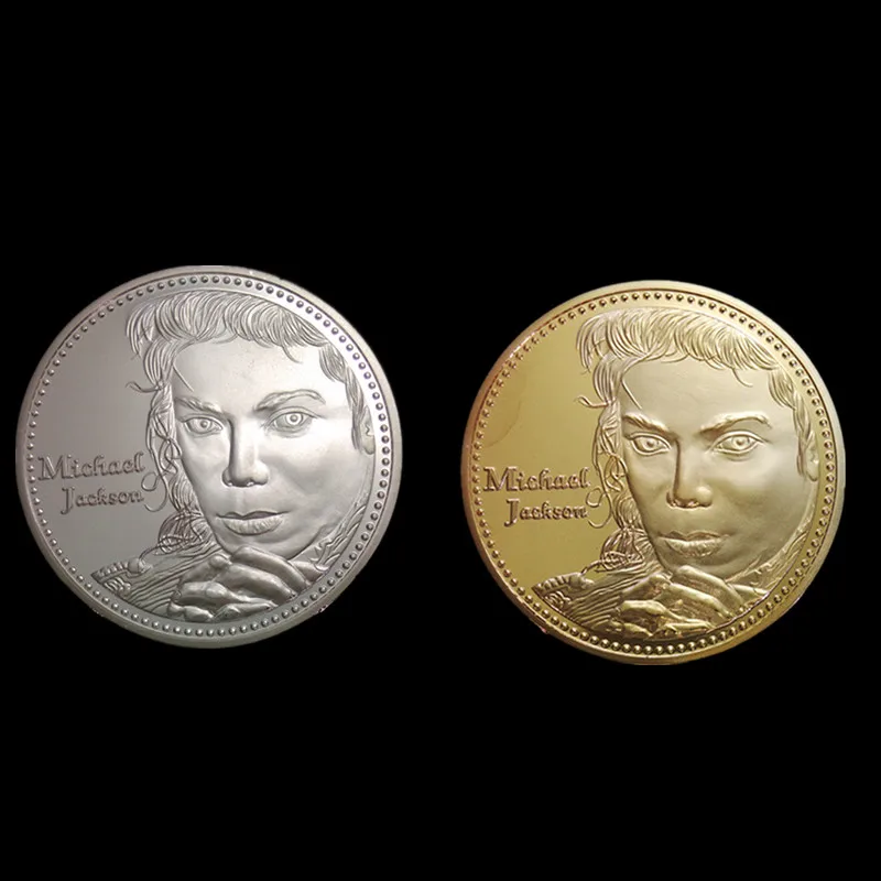 2 шт. Майкл Джексон Грэмми победитель рок песня музыкант серебро 24 К позолоченный
