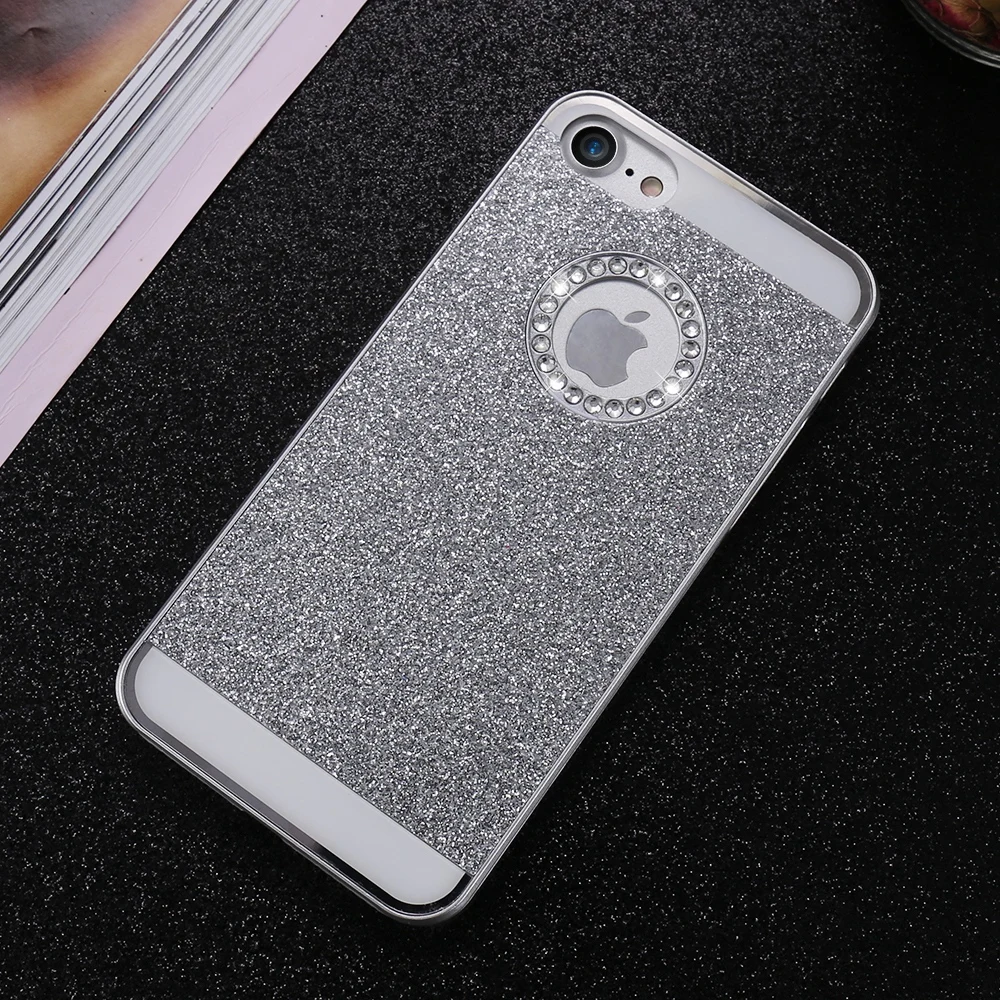 FLOVEME блестящая пудра для телефона чехол iPhone 5 5S 6 7 4S Чехлы Bling 6s Plus женский девчачий
