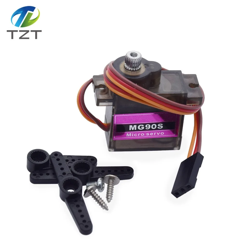 TZT MG90S металлическая Шестерня цифровой сервопривод 9g для Rc вертолета самолета