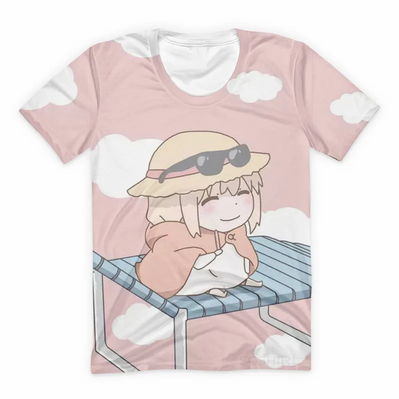 SOSHIRL Kawaii аниме девушка друг футболка химото Умару-Чан уличная одежда