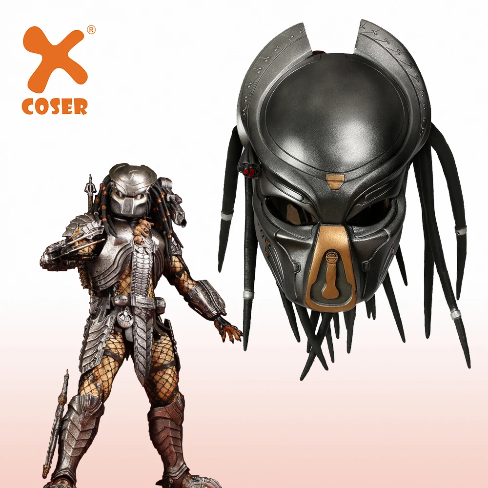 X COSTUME Хищник (2018) Косплей Шлем Новый мягкий смоляный косплей реквизит Хэллоуин