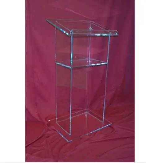 AAcrylic Lectern/Lucite церковный подиум прозрачный ПММА стеклянный трибуна из акриловой