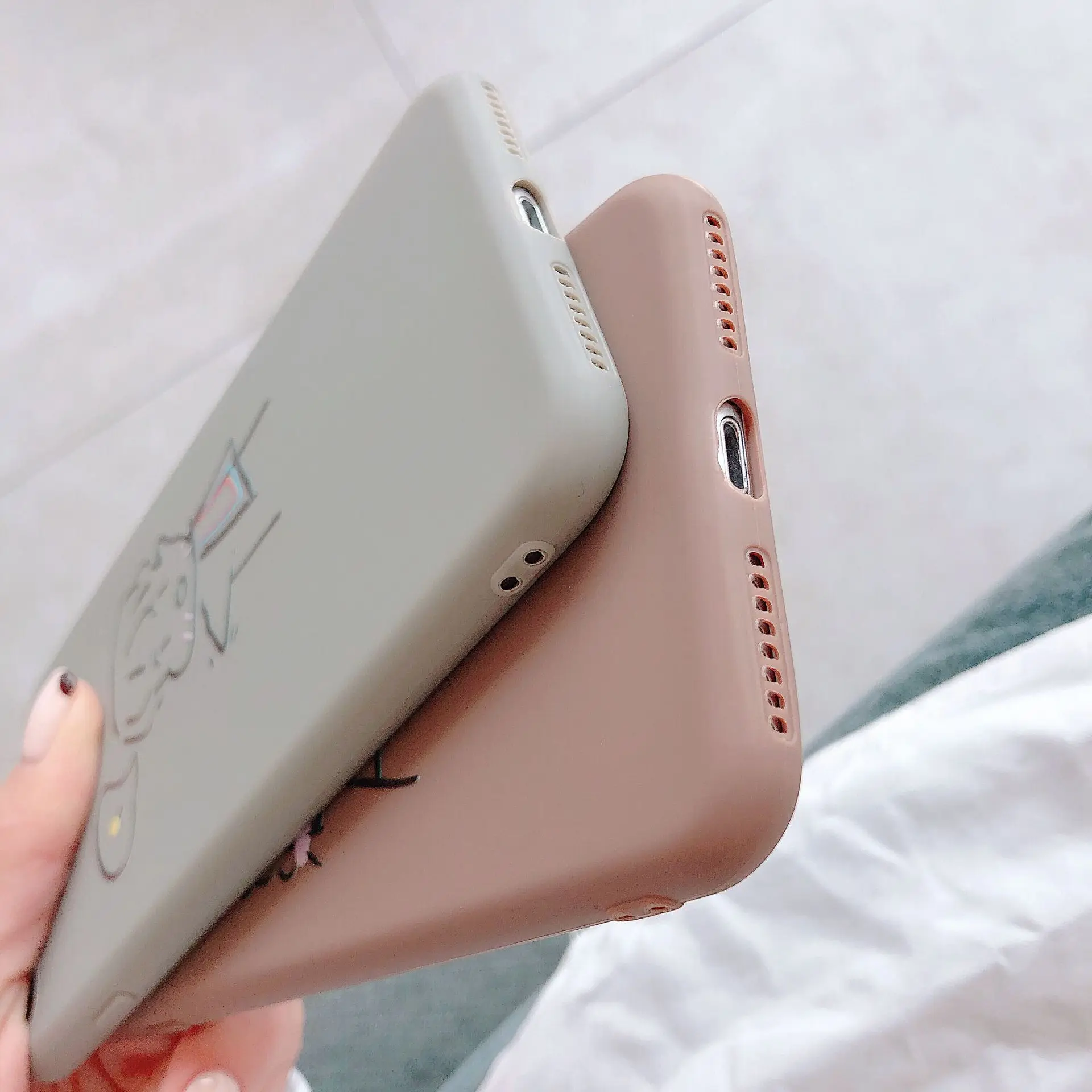 Милый чехол для iPhone X XR XS Max 6 S 7 8 Plus матовый мягкий силиконовый полное заднее