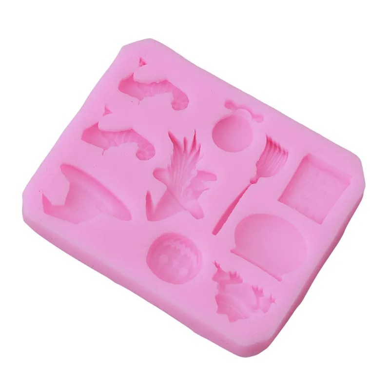 Хэллоуин ведьма силиконовые формы инструменты для украшения тортов из мастики