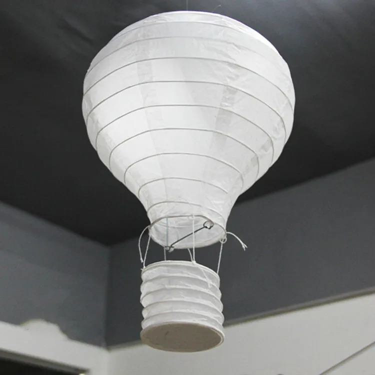 25cmHot air White Белые тематические стильные вечерние Свадебные DIY лента для украшения/бумажный фонарь/зонтик/воздушный шар искусственные розы гортензии Цветочные шары - Цвет: 25cmHot air White