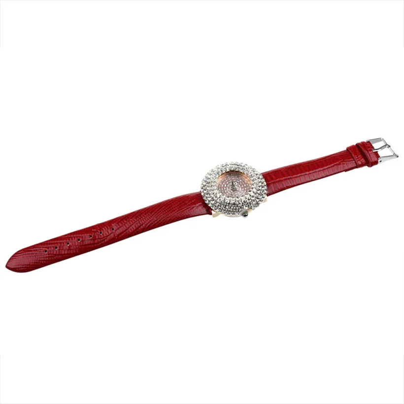 Женские роскошные Звездные кожаные инкрустационные алмазные Стразы Кварцевые