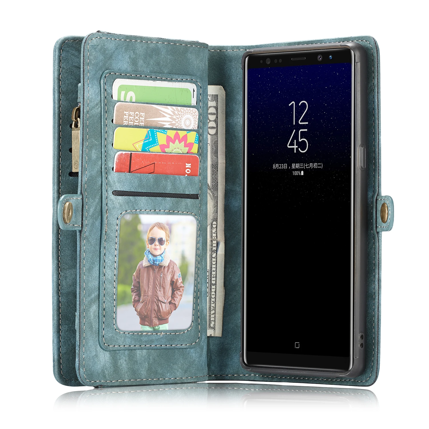Многофункциональный складной кошелек 2 в 1, кожаный чехол для карт samsung Galaxy Note8, откидная сумка для смартфонов, чехол для samsung Note8