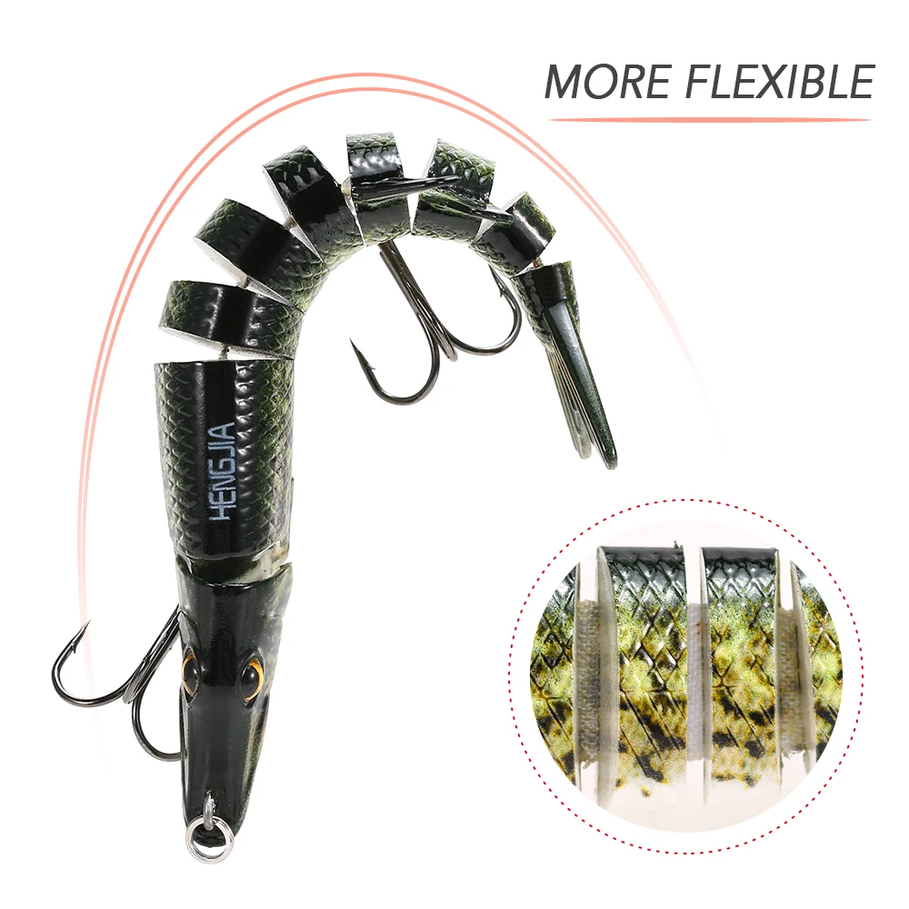 12 5 см 20 г рыбалка воблеры рыболовные приманки наживки 9 сегмент Crankbait Swimbait морская