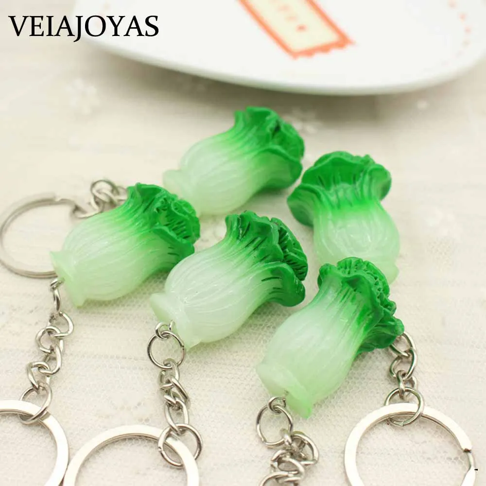 10 шт./лот Творческое моделирование овощи брелки для ключей смола Завод капуста