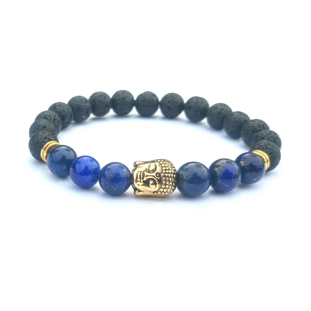 Green Golden Buddha Head Mixing Bracelet Man Fashion Women  Gift For   Bracelets