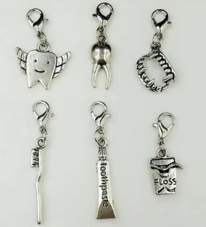 Зубная нить/зубная щетка/зубная паста/зубная нить и застежка Лобстер подвески