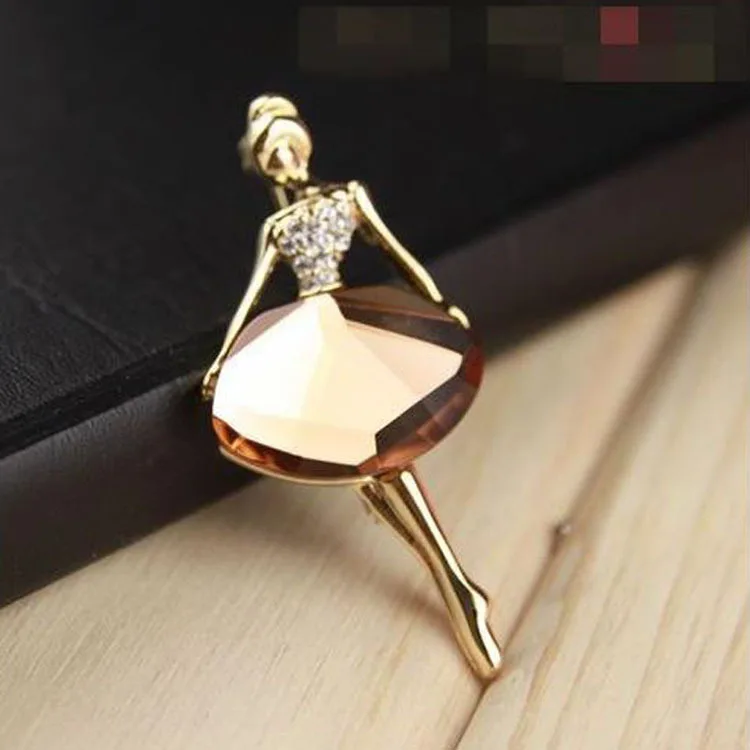 Фиделия Новинка 2017 года Горячие красивая принцесса брошь с балериной/изысканный