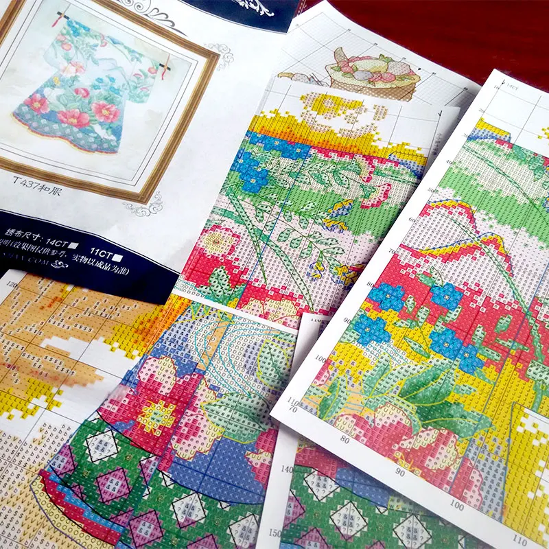 Набор для вышивки крестиком Fishxx T437 кимоно из 100% египетского хлопка|cross stitch kits|counted