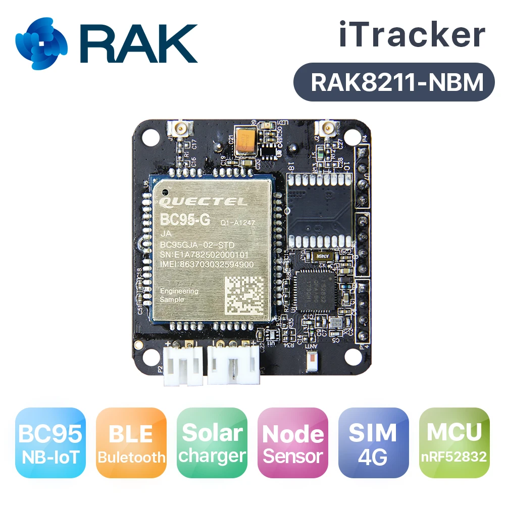 BLE Bluetooth 5 0 NB-IoT модуль iTracker Сенсор узел Quectel BC95 Поддержка Глобальный группы IOT Совет