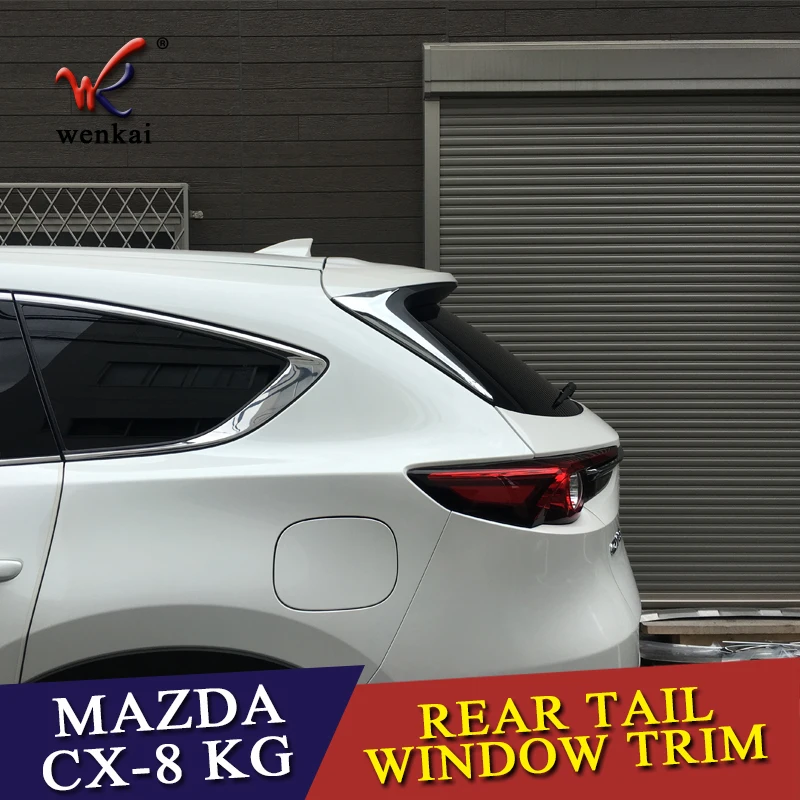 ABS аксессуары для Mazda спойлер на заднее стекло треугольная лепка 2 шт./компл. CX8 кг