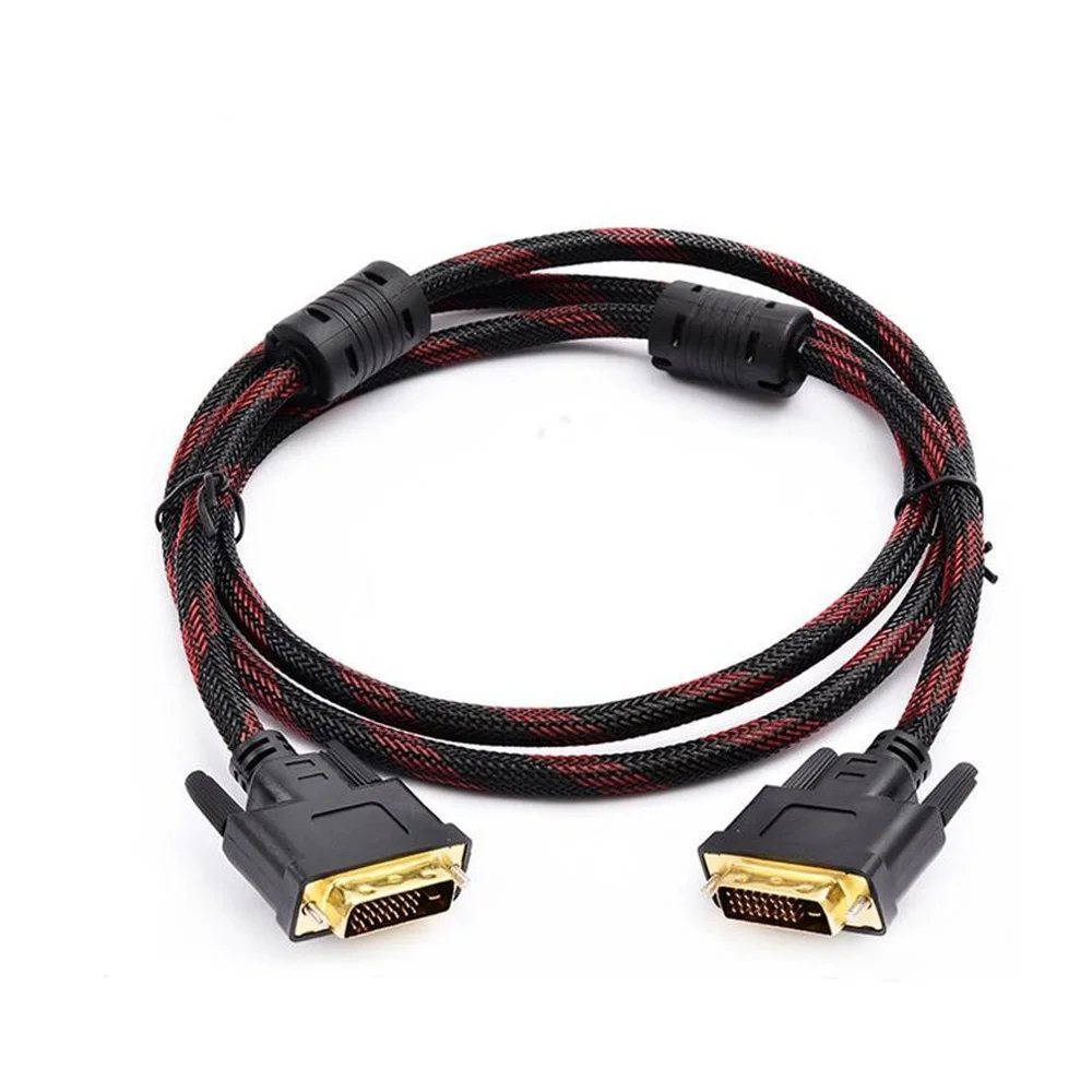 Высокоскоростной Кабель-адаптер 1 5 м DVI D DVI-D 24 Pin Dual Link HD 1080P TV To для монитора с