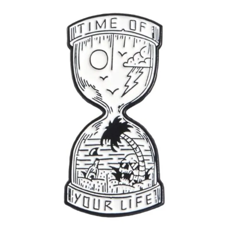 WKOUD Time Of Your Life песочные часы песчаные пляжи пустынные острова Скелет Череп