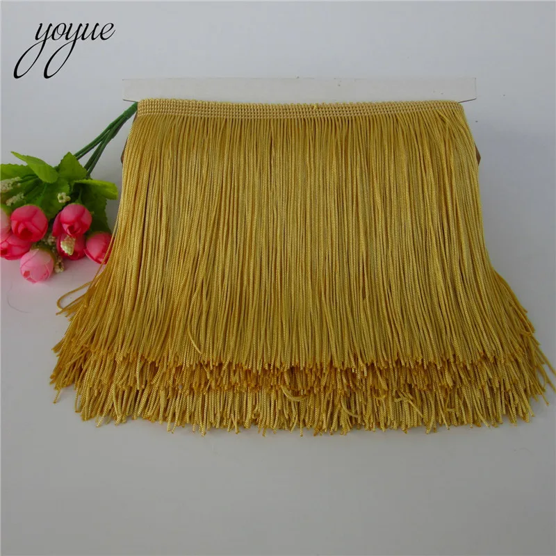 Local gold YOYUE 10 ярдов 15 см с длинной бахромой отделка кружевной лентой кисточки для штор платья шитье бахрома отделка Diy аксессуары - Цвет: Local gold