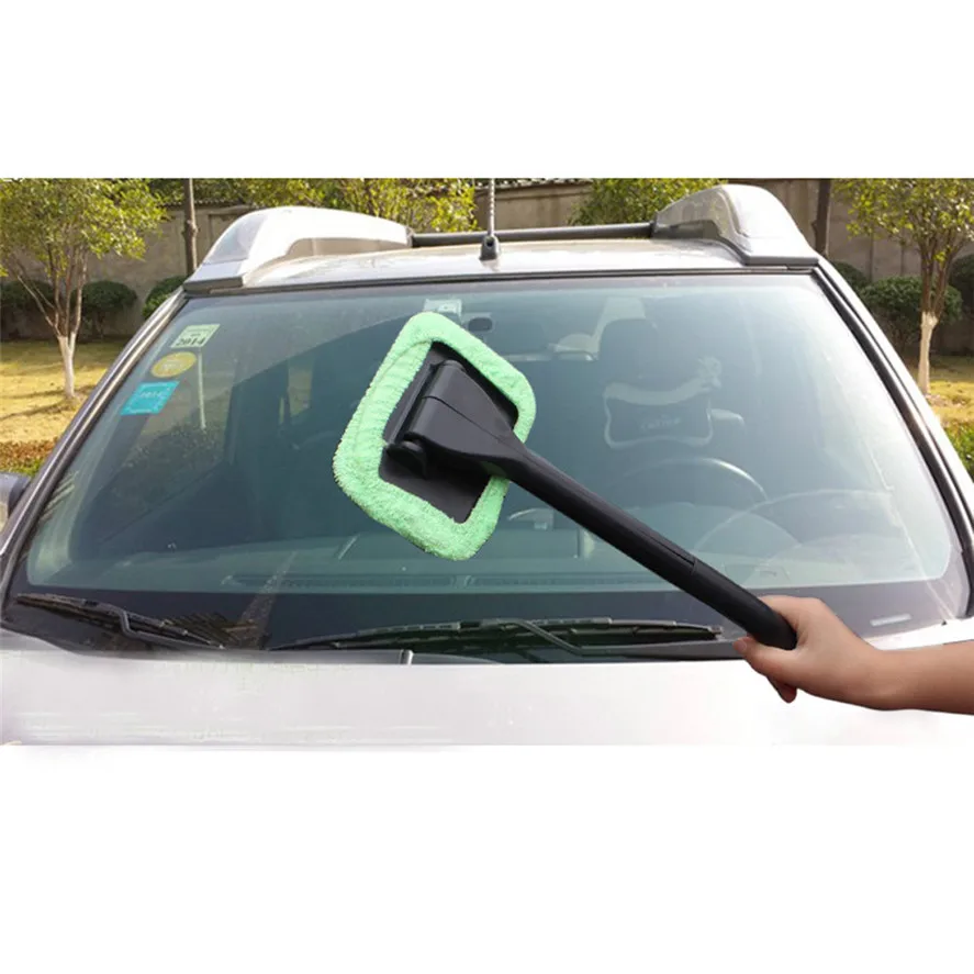 1Set auto care Microfiber Windshield Clean Car Auto Wiper Cleaner Glass Window Tool Brush Kit+1PC Water Sprayer Duster | Автомобили и