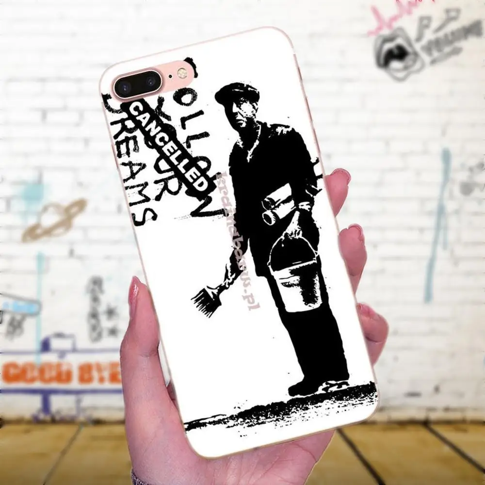 Уличное искусство Бэнкси &quotАльберт&quot Banksy Palestine для Xiaomi Mi3 Mi4 Mi4C Mi4i Mi5 Mi 5S 5X 6 6X 8 SE A1