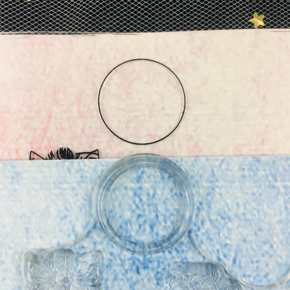 Кот Мышь Moon штамп прозрачный чистый силикон альбом для штампов Стикеры DIY