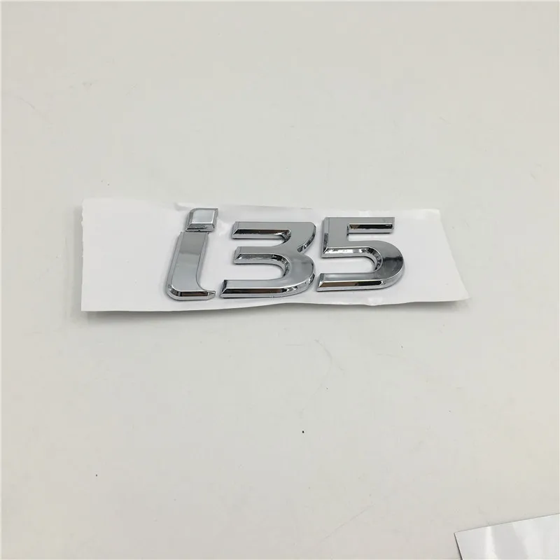 Для hyundai i10 i20 i25 i30 i35 ix25 ix35 Эмблема Логотип задний багажник хвост табличка наклейки для автомобиля - Название цвета: i35